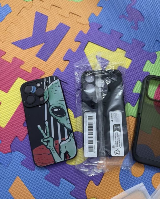 Husa si folie sticla Iphone 15 pro