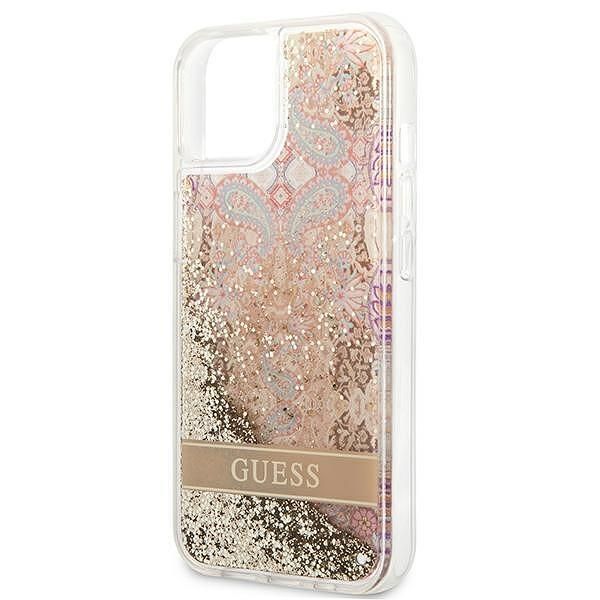 Guess hardcase paisley liquid glitter - дизайнерски кейс с течност за