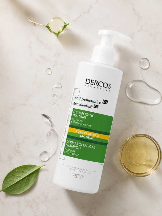 Vichy Anti-Dandruff shampun,sezgir teri uchun, qichishishga qarshi