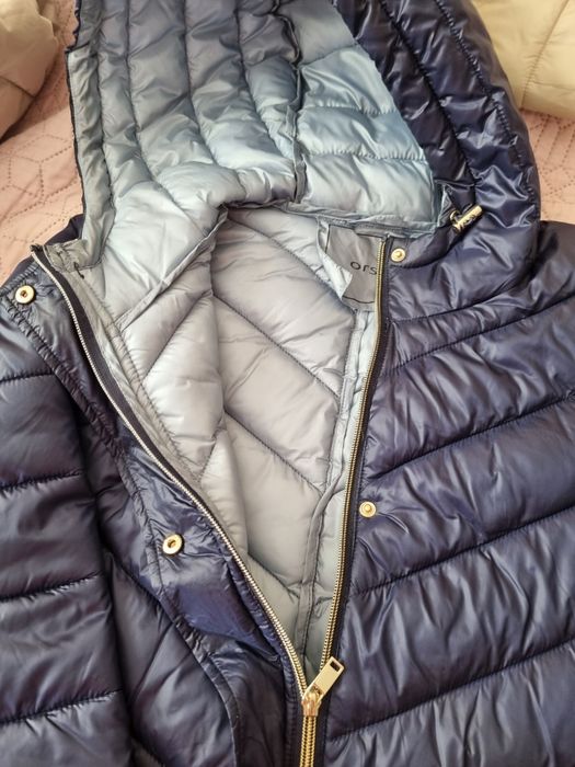 Дамско яке orsay, тъмносиньо на цвят, размер 42