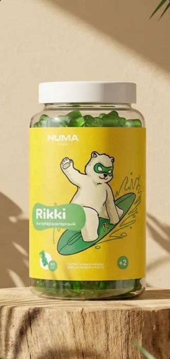 Gijja va parazitlarga qarshi Rikki maxsuloti tabiiy xalol 90 dona