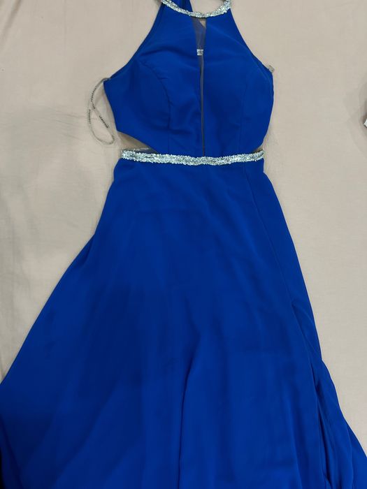 Официална дълга рокля с цепка