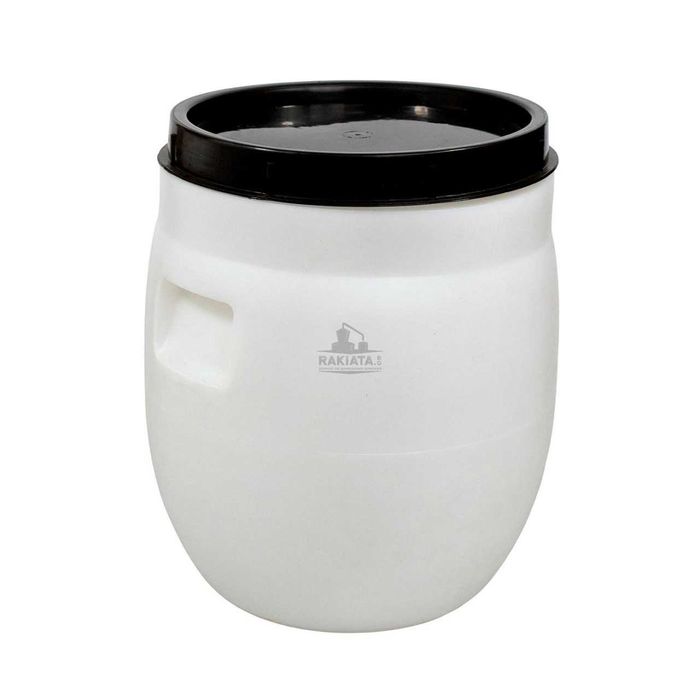 Бидон 23 л с широко гърло, бял