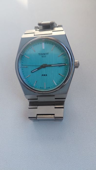 Ceas Tissot PRX Quartz Mint/Tiffany Green (40mm) – Original, Stare Excelentă