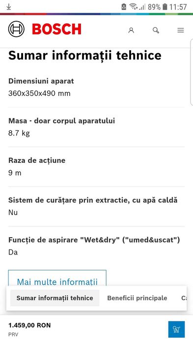 Seria 4 Aspirator multifuncțional Wet&Dry