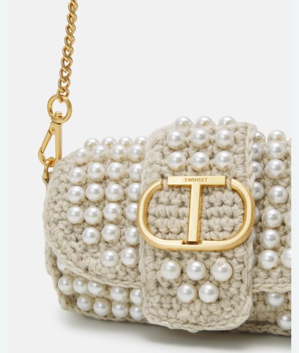 Чанта с перли Twinset