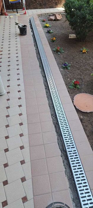 Лоток комбинированный пластик, Решотка оцинкованный, трап, евро лоток,