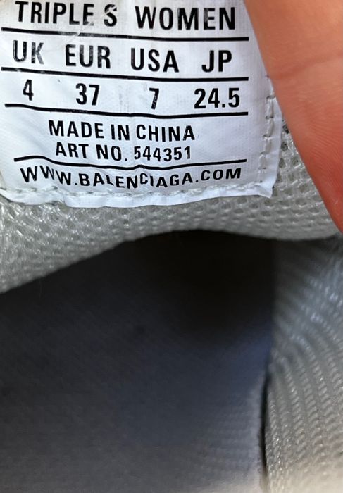 Belenciaga Triple S white - 37 EU