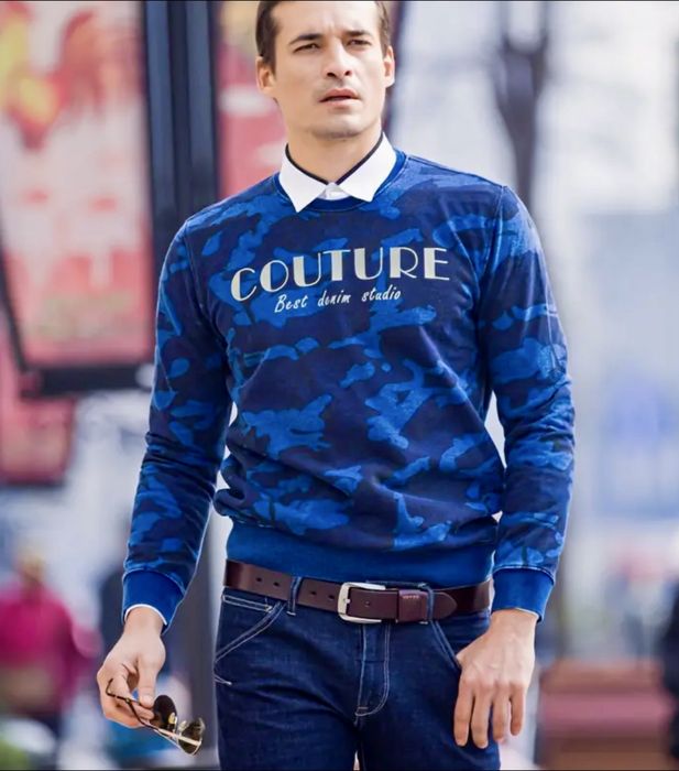 Мъжки модерен колан COWATHER*/Премиум естест.телешка кожа -10%Промоция