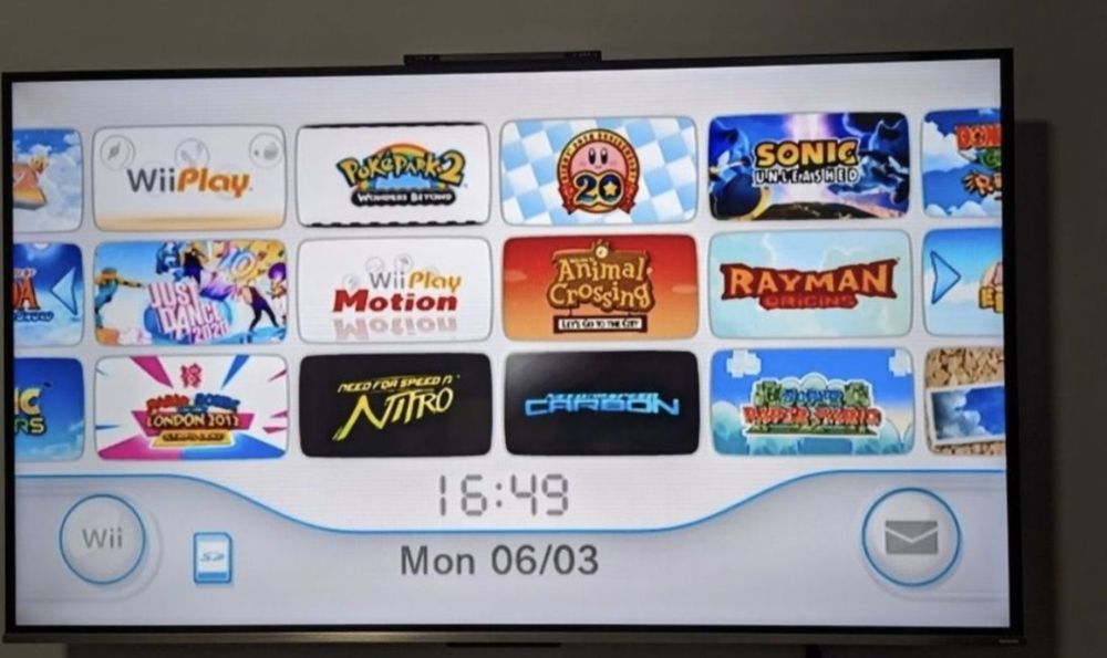 Consola Nintendo Wii Black Full Box Modata 2 manete/nunchuck-uri 64gb