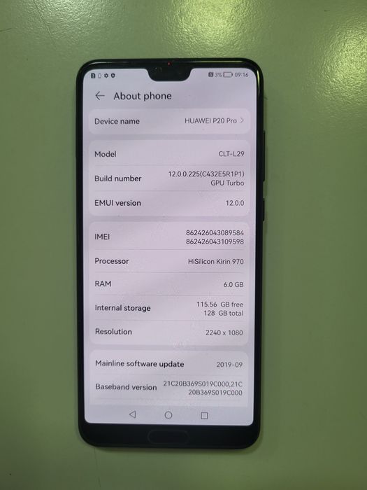 Huawei P20 PRO Impecabil ca Nou Poze Reale 128/6 RAM