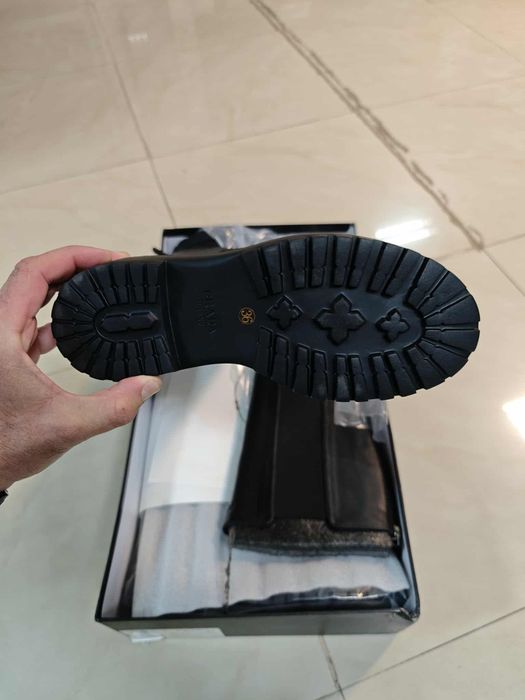 Дамски ботуши Prada Естествена Кожа