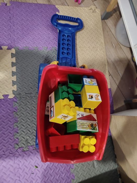 Комплект детски конструктор с количка