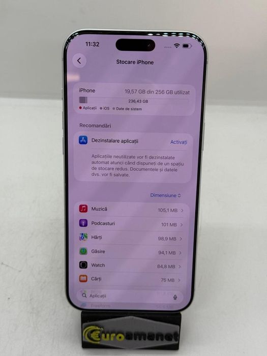 Telefon mobil Apple iPhone 17 Pro Max, 256GB, 5G, Silver -A-