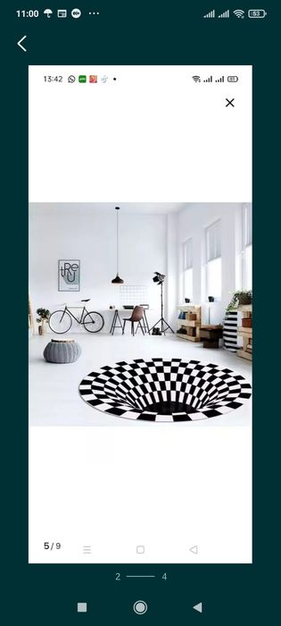 3D коврик новый 6000