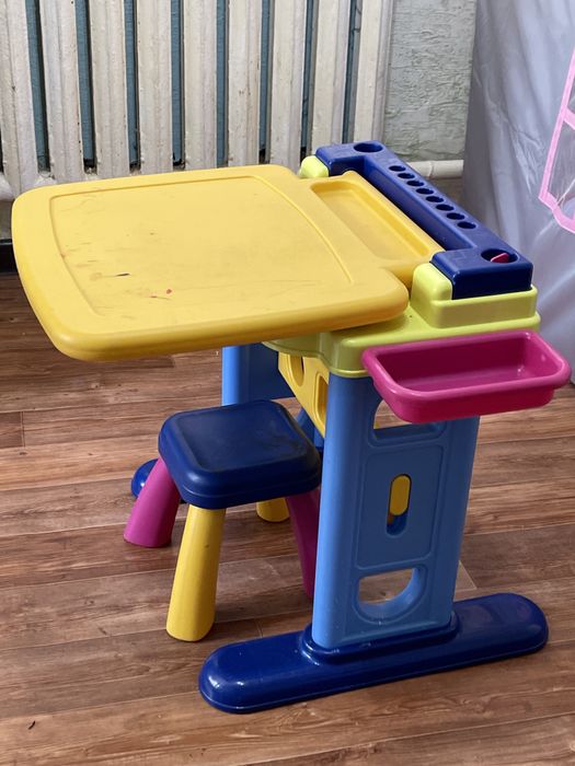 Детская мебель Playgo Парта-доска для рисования с табуретом