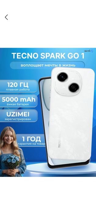 texno spark go 1 sotiladi aybi yoq telefon ideal holatda abmen ham bor