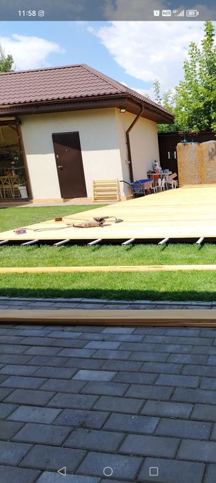 Монтаж терасной доски