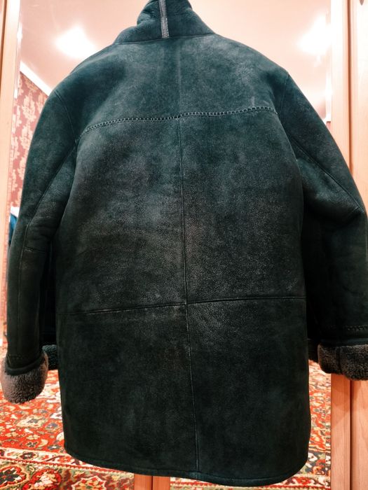 Натуральная дублёнка 52 размер кожа