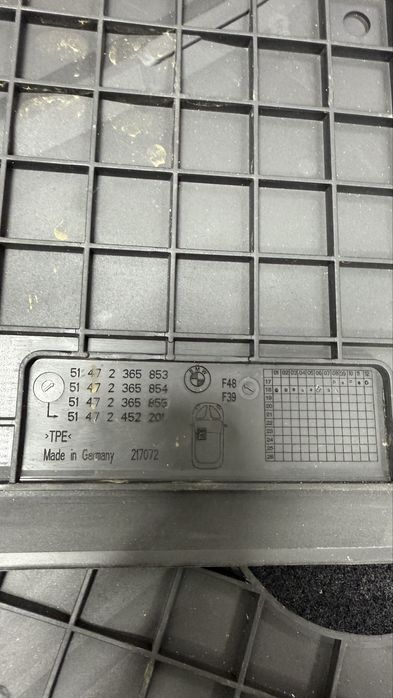 Коврики BMW X1 F48, оригинал