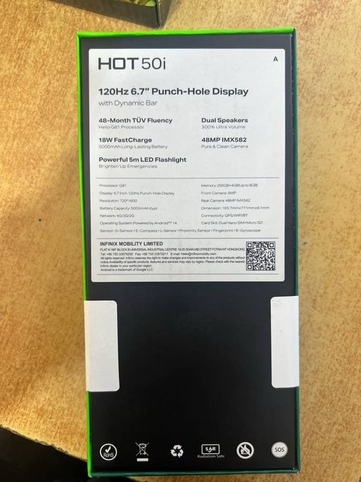 Infinix HOT 50i 256/8 120Hz