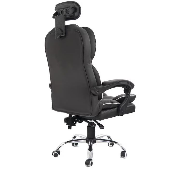 Scaun de birou directorial, negru, eR D L