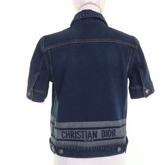 Дънково яке с къс ръкав Диор