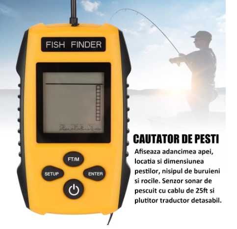 100M преносим сонар за риба със сонарен сензор