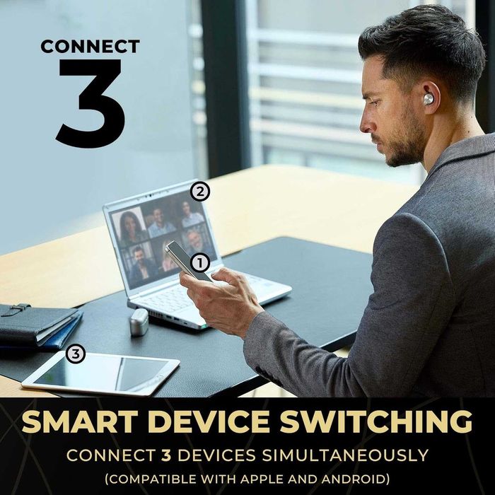 Слушалки Technics EAH-AZ80 Bluetooth ANC Silver