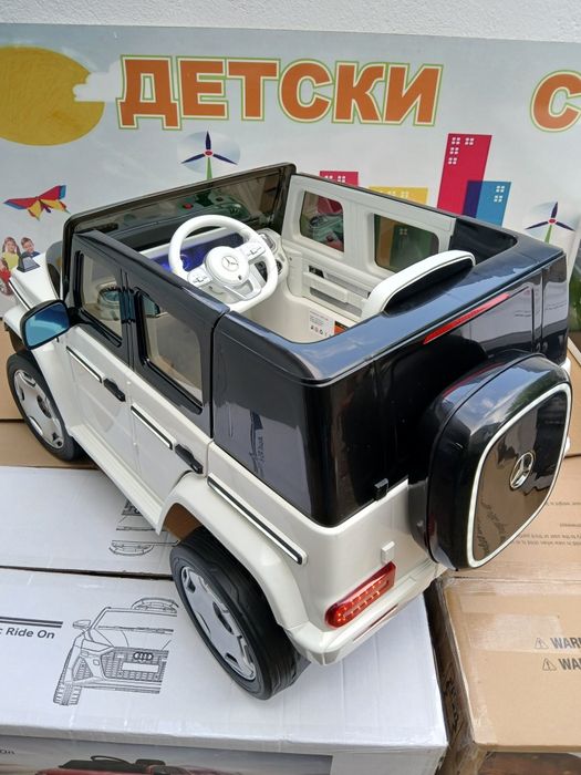 Промо!!Супер цена Акумулаторен джип Mercedes EQG с меки гуми