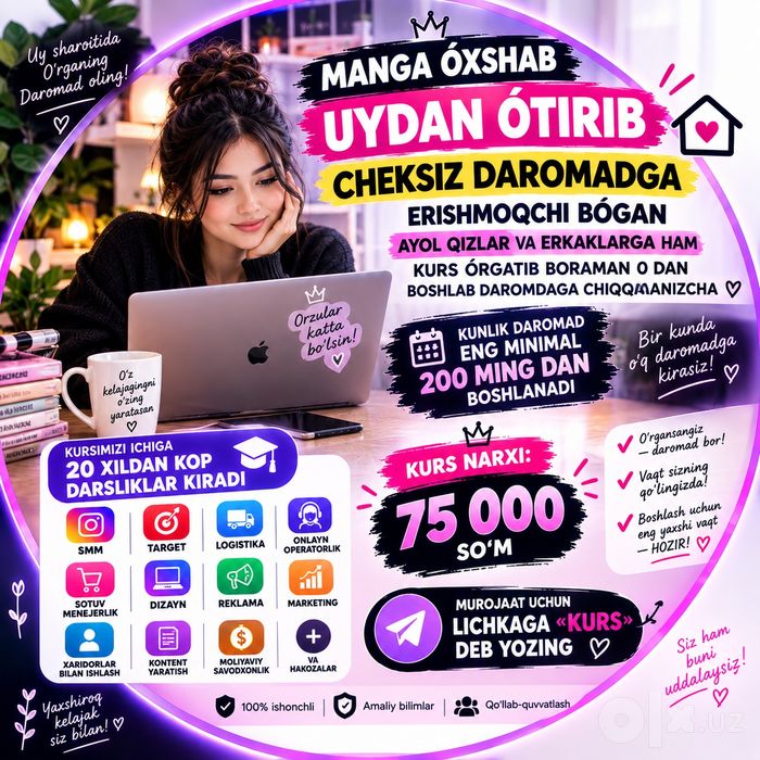 Online ish va daromad