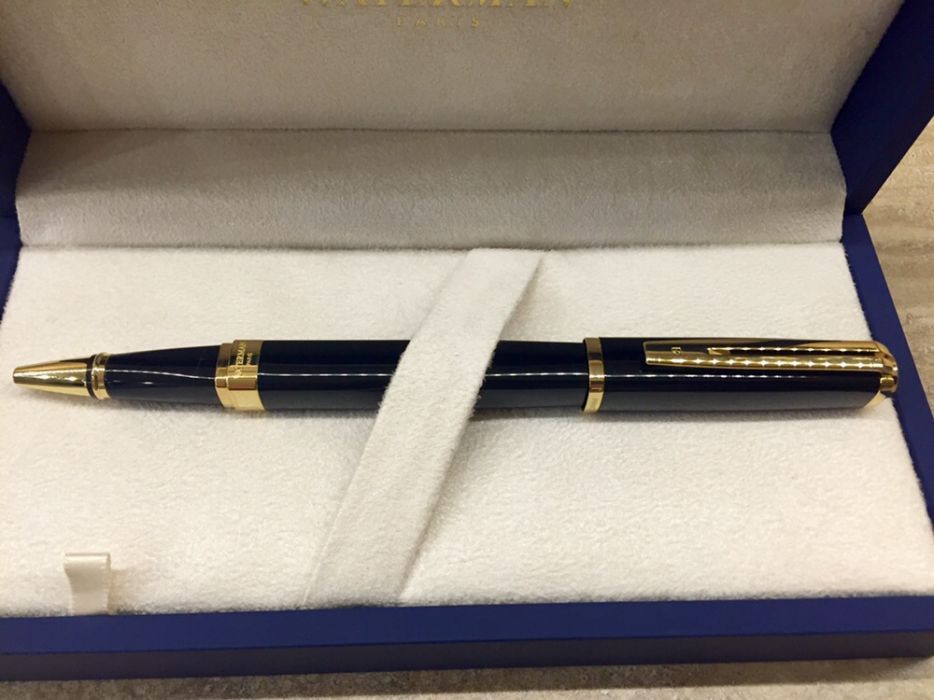 Pix / Roller Waterman Exception Slim Black, aur 23k!