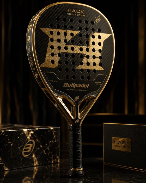 Премиум падел ракета BullPadel / Carbon&Gold Hack Edition