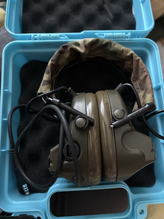 Pachet Casti Z-Tac COMTAC II Dark Earth. Perfecte pentru airosf