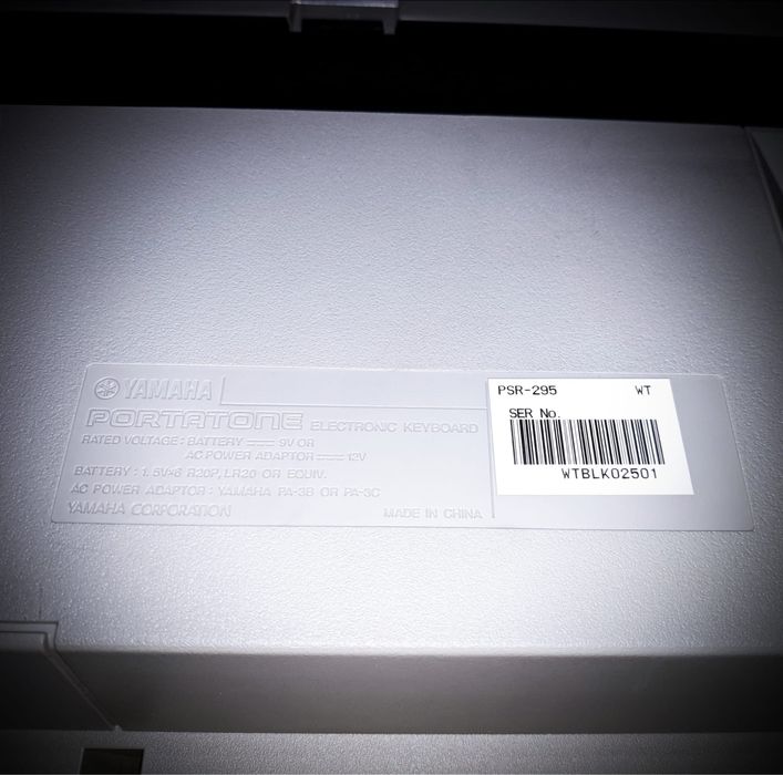 Синтезатор yamaha psr-295