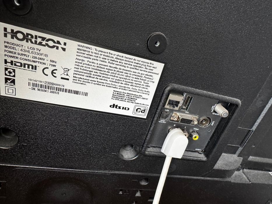 Televizor Horizon,Smart,Fuller HD, Led ,clasa E1080p   43Hl6330f