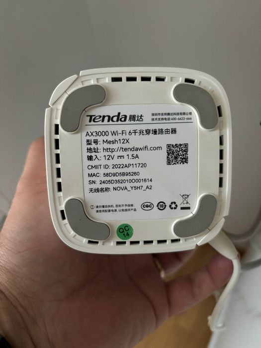 Router mesh Tenda Nova AX3000 Wi-Fi 6, model Mesh12X
