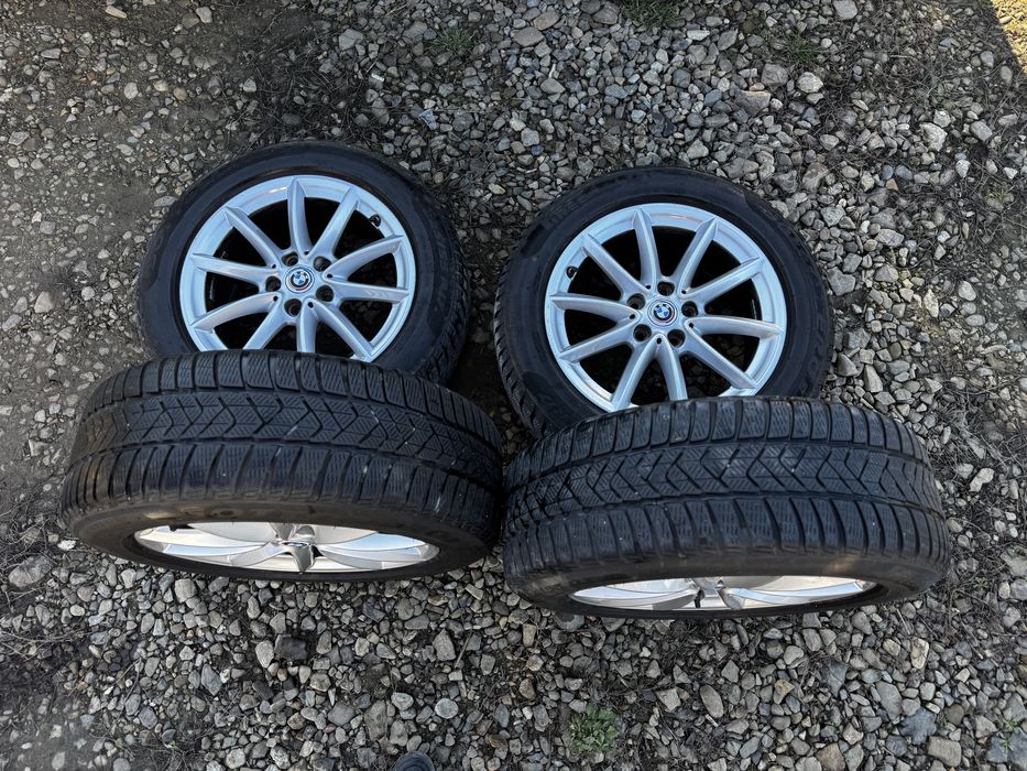 Jante originale BMW cu anvelope de iarna 225-55-17 M+S X1/X2,seria 3,5