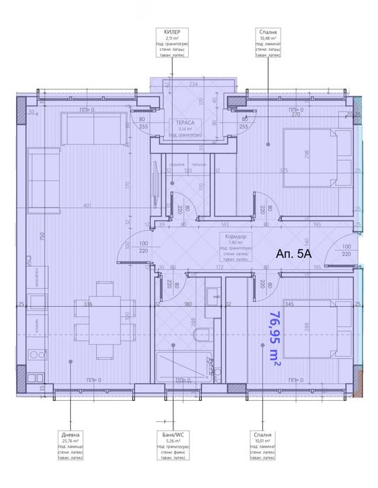 Продава се Тристаен апартамент в Карлово - 90 кв.м за 659 €/кв.м - Снимка #9