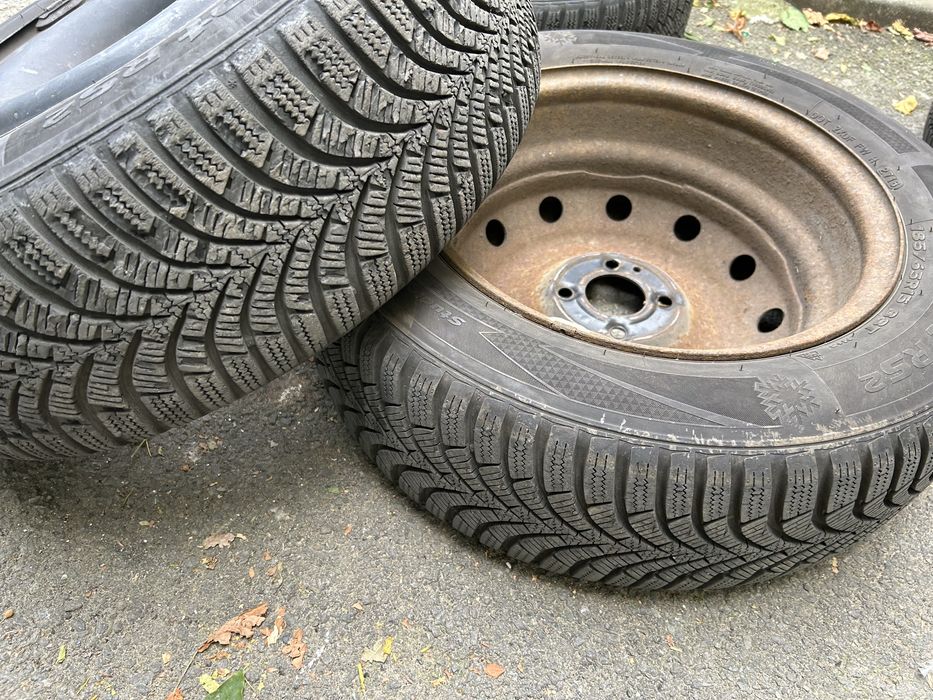 Janta + cauciuc iarna Hankook DOT 27/16 pentru Logan