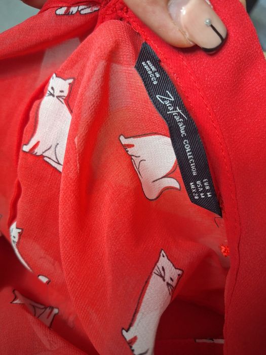 Cămașă Zara, roșie