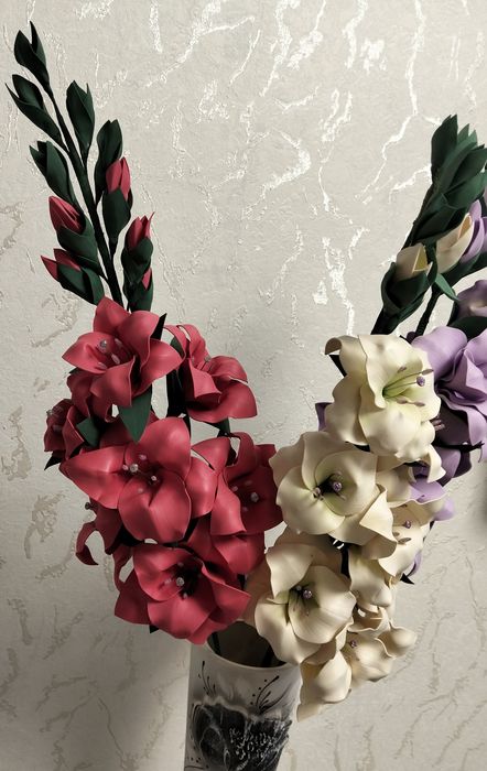 Гладиолусы из фоамирана