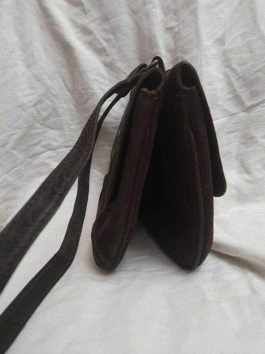 Винтажная двойная замшевая сумка / стиль Хиппи / Бохо