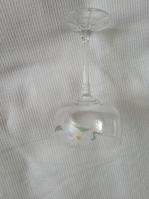 Чешские фужеры,в наборе шесть штук, объем 200 мл , 60 мл,