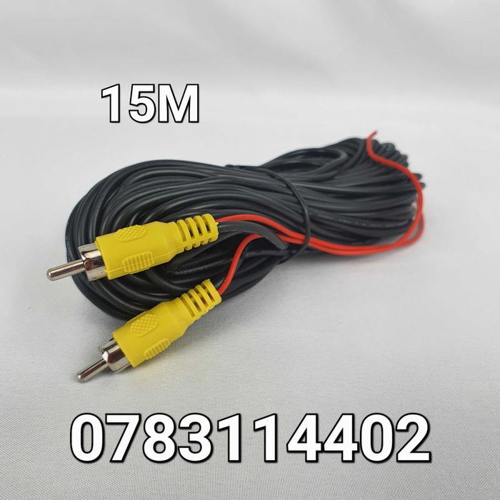 Cablu Video RCA de 15M-Camera marsarier-Monitor-Navigatie-Dube-Rulote
