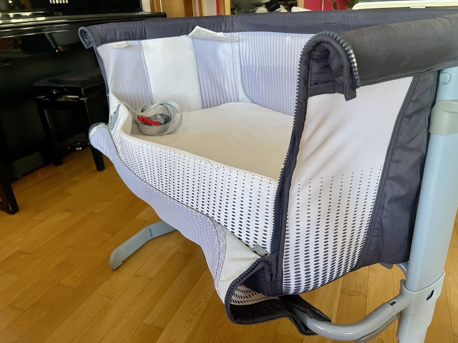 Chicco Next2Me Air India Ink – pătuț atașabil co-sleeper + saltea