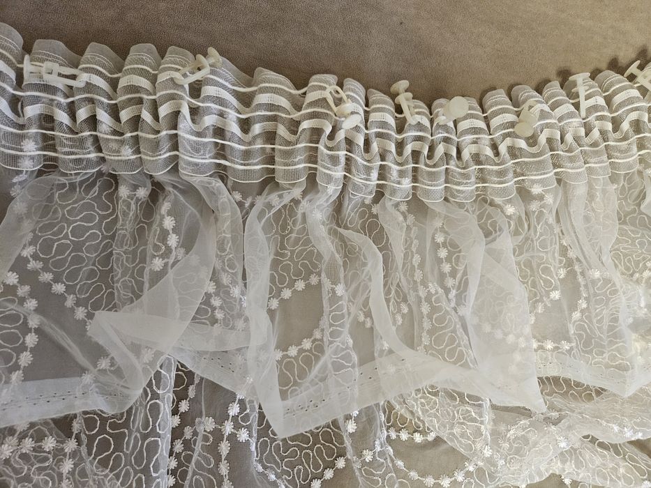 Тюль капроновая белая