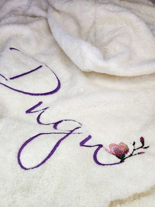 Халат с бродерия по ваш дизайн