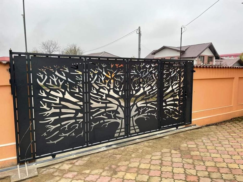 Porți tabla decupata CNC traforata