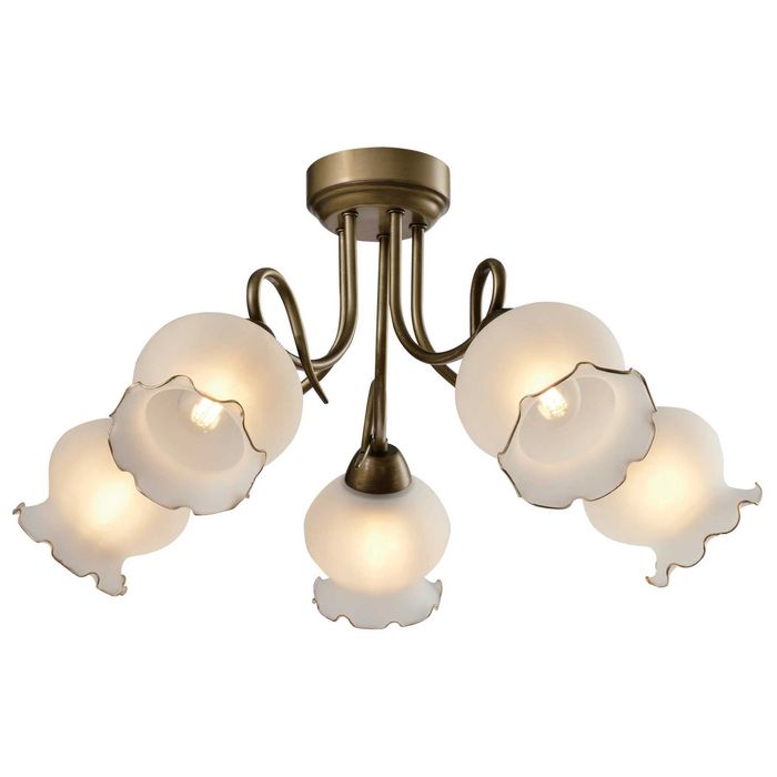 Lustra Columbine KL105004, 5xE27, bronz+alba, IP20